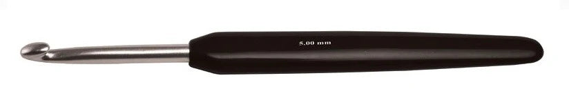 Crochet Hook Aluminum Silver Single Ended