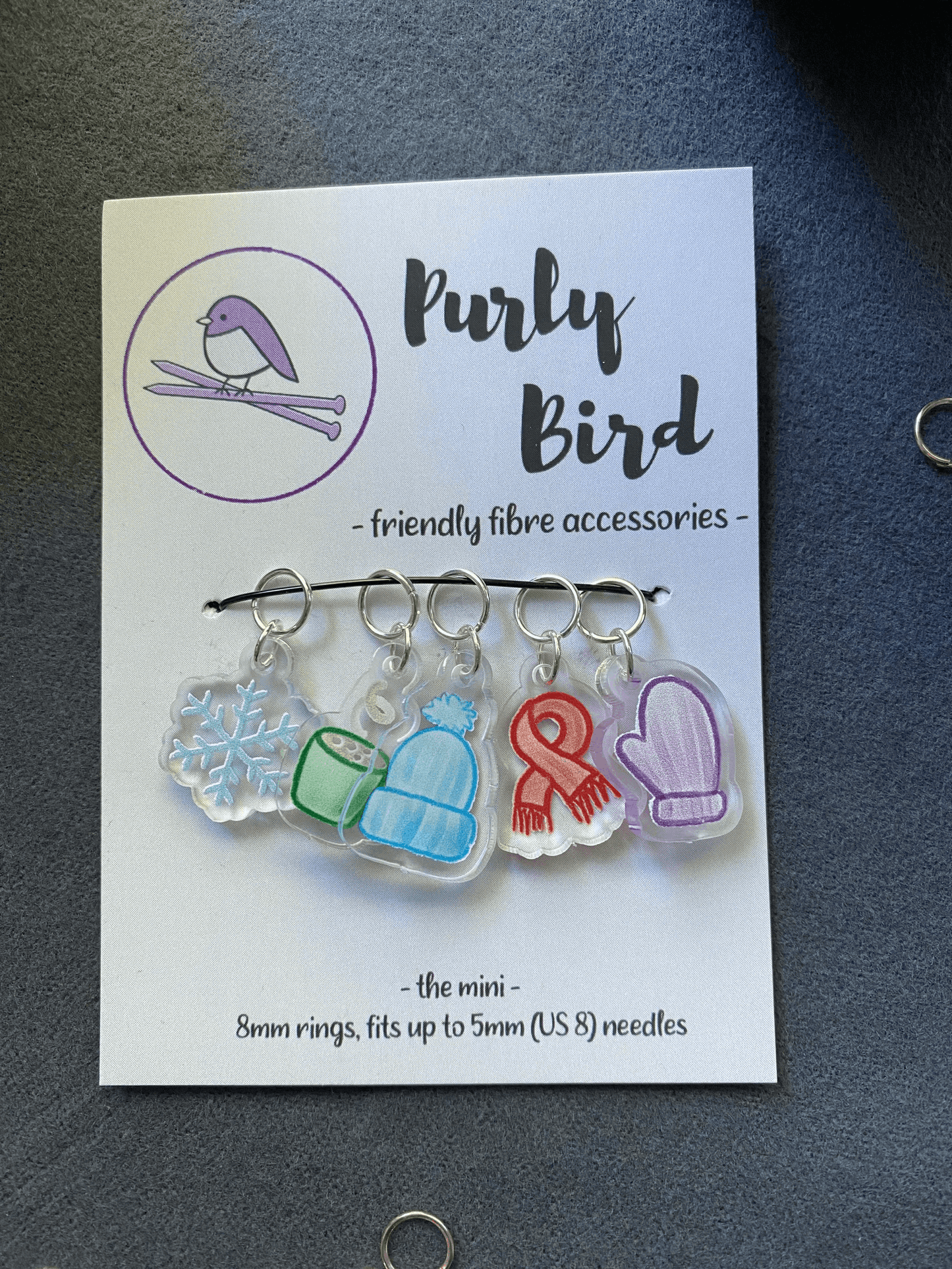 Stitch Markers - 10mm Stitch Marker Set | Winter