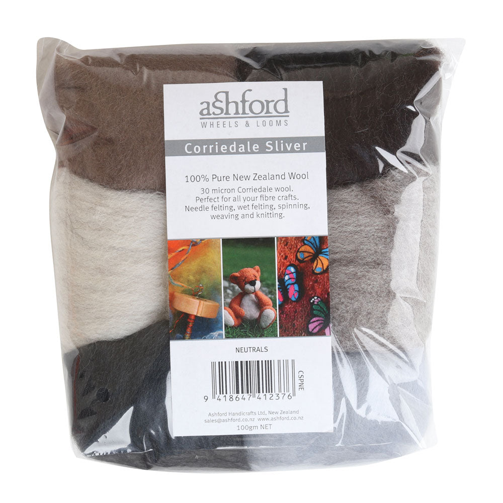 Corriedale Sliver | 7 Colours | 100 grams