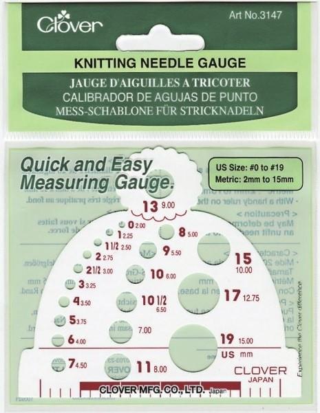 Knitting Needle Gauge | Beanie Shape
