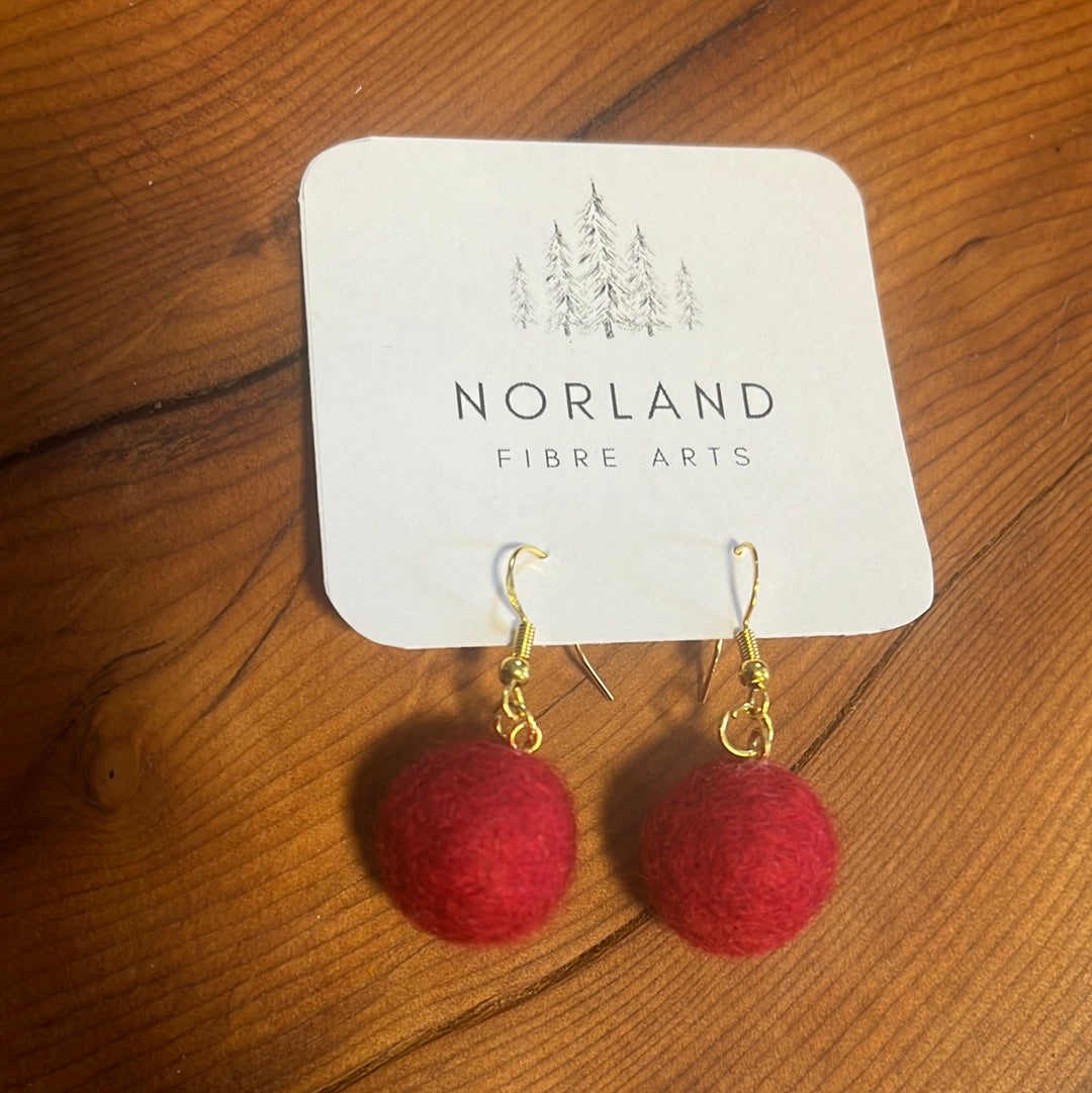 Felted Earrings