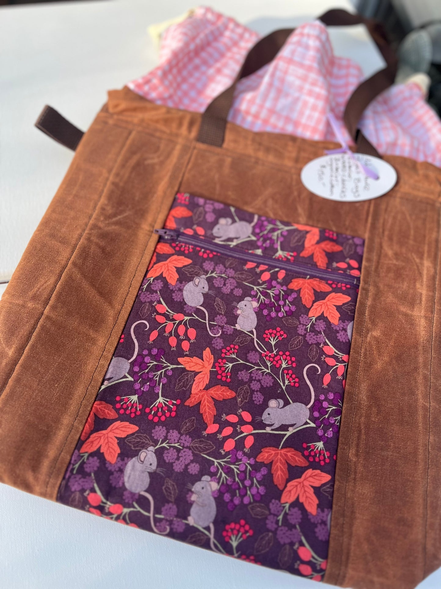 Adventure Project Bag | Waxed Canvas, Organic Cotton