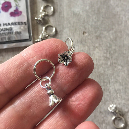 Packet of Posies | Flower Stitch Marker Pack | 10 Mm Snag Free