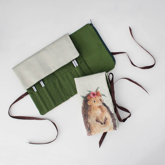 Nikki the Hedgehog | Needle Case  | Pencil Roll: Multi