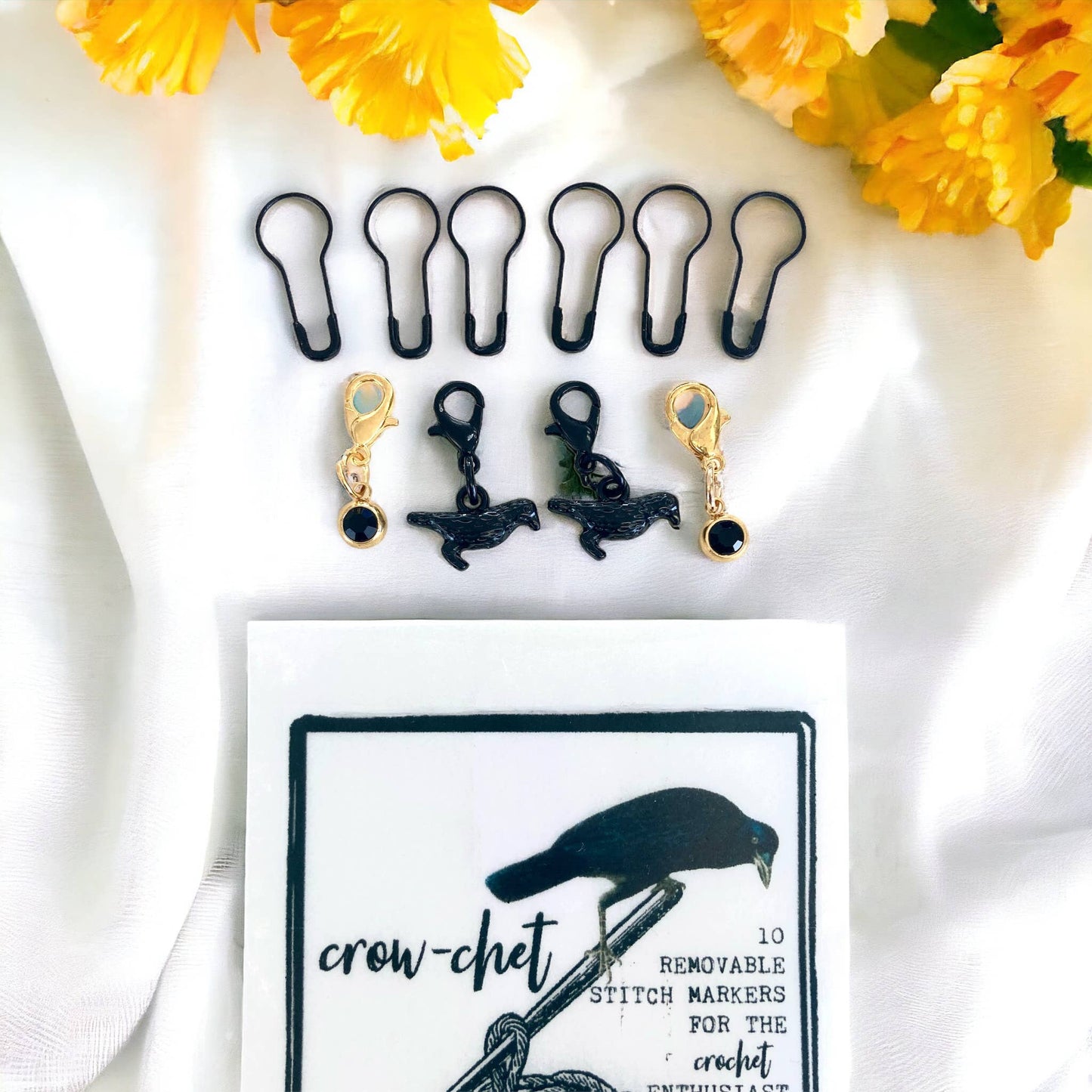 Crow-chet | Crochet Stitch Marker Pack