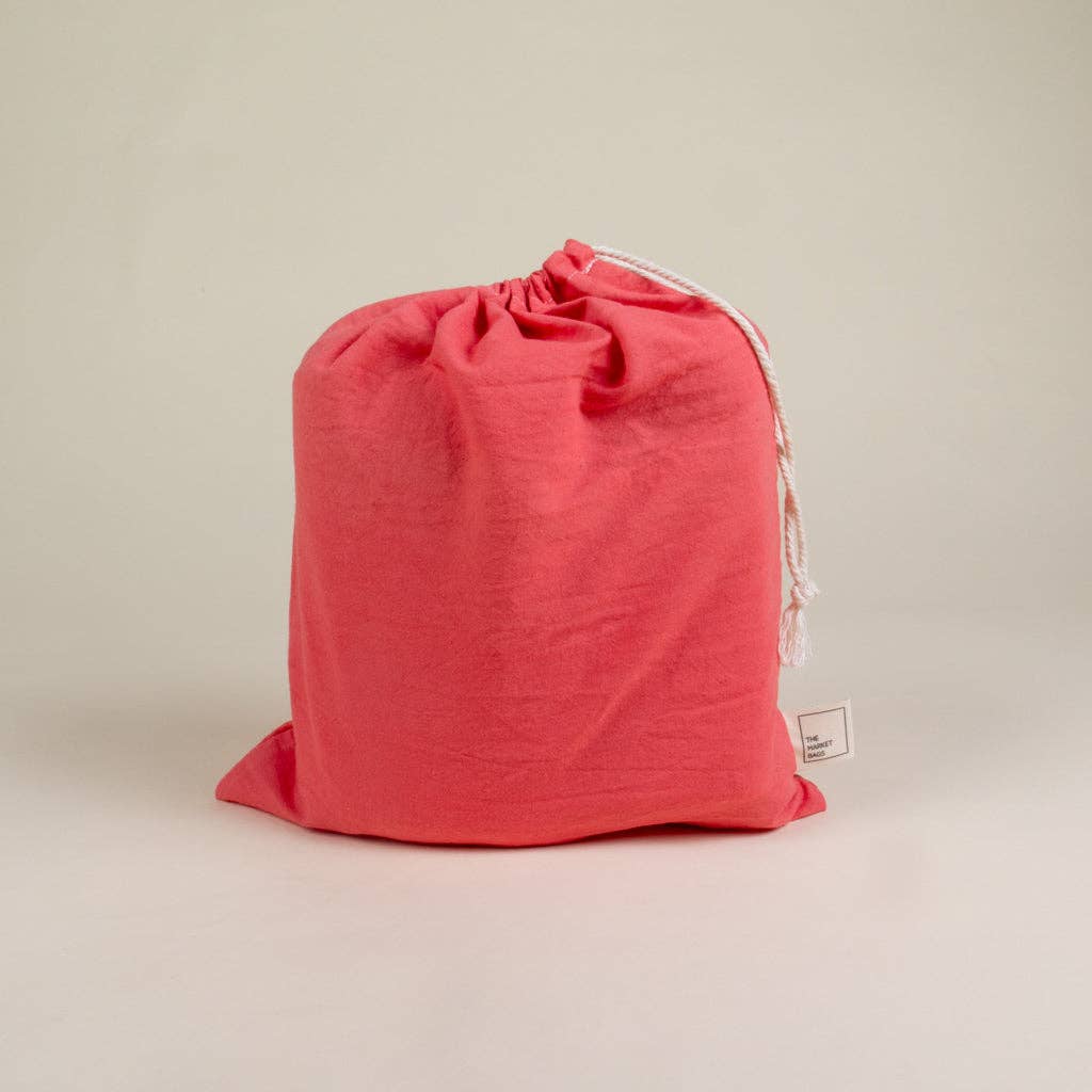 Project Bag - Small Coral Muslin Bag