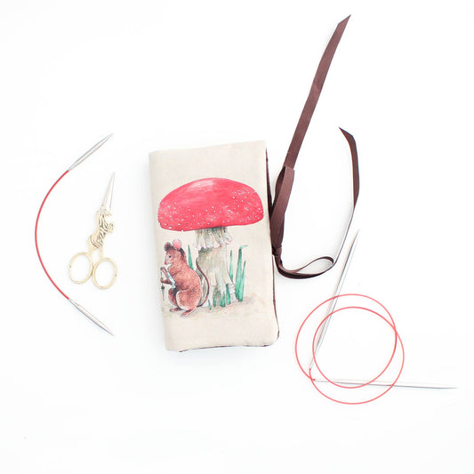 Hazel the Mouse | Needle Case | Pencil Roll: Multi
