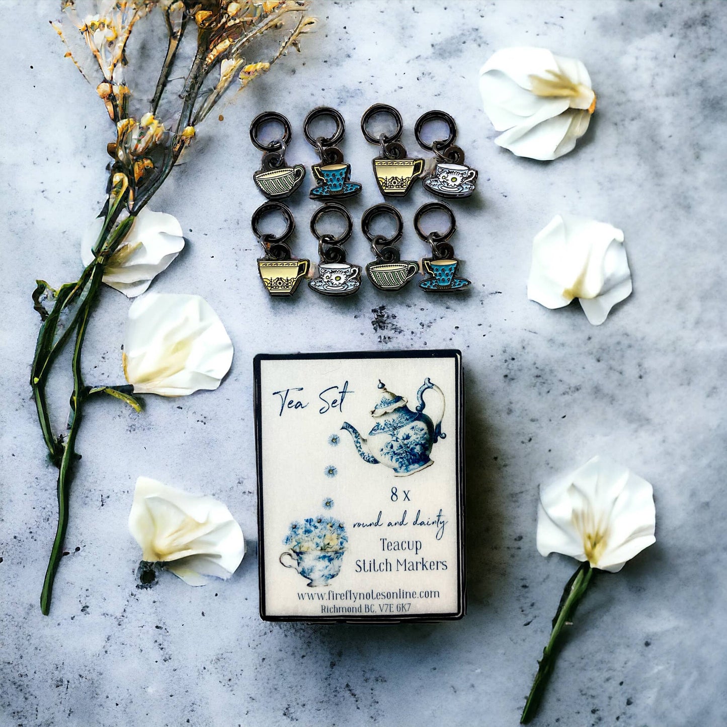 Tea Set | Knitting Stitch Markers