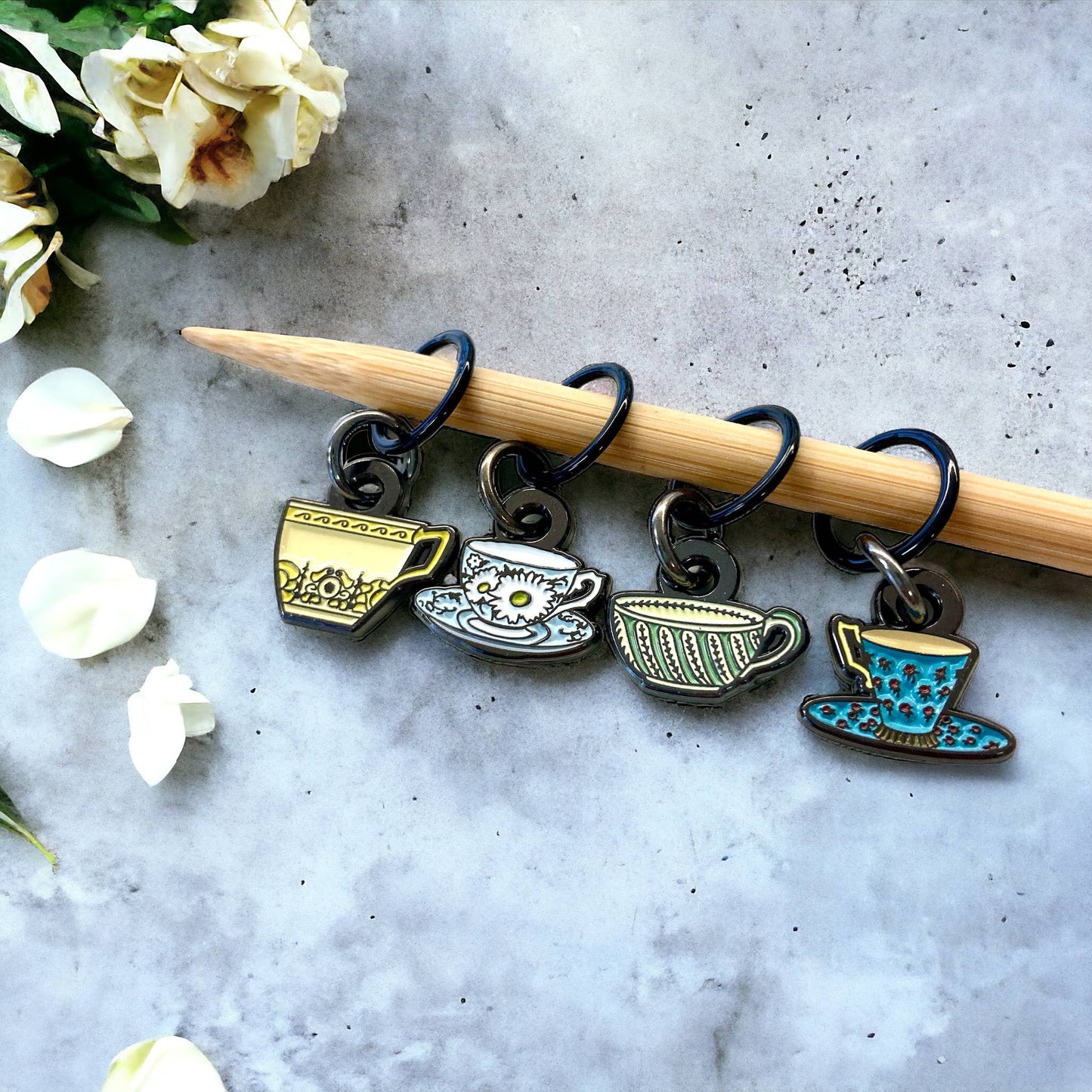 Tea Set | Knitting Stitch Markers