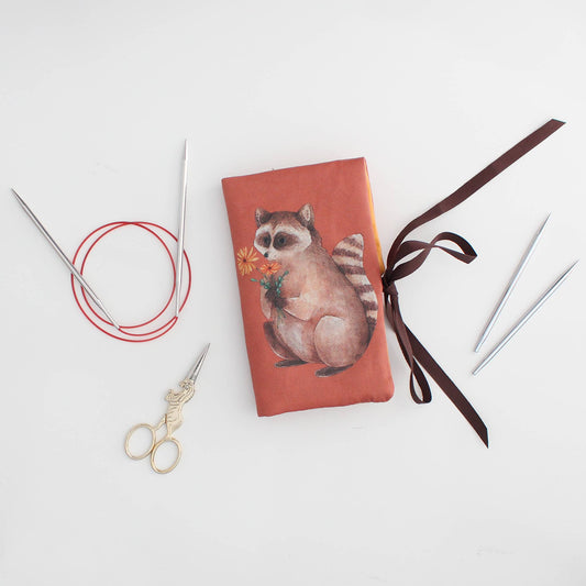 Milo the Raccoon | Needle Case  | Pencil Roll: Multi