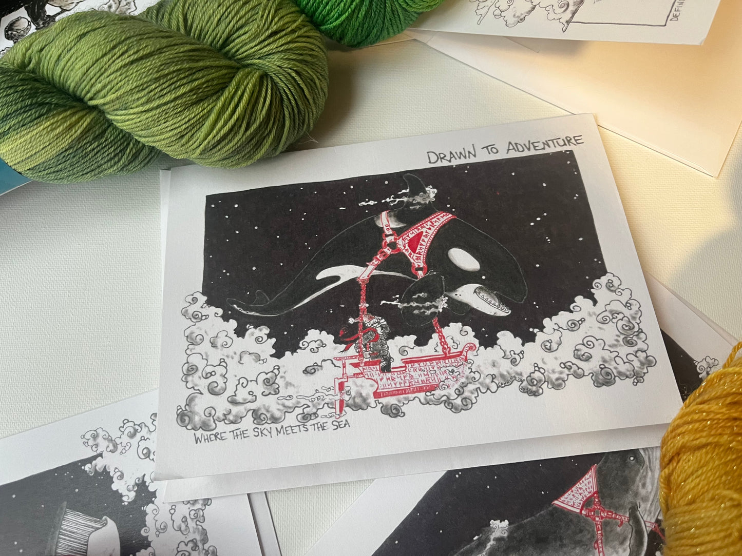 Drawn to Adventure | Local Art Cards | Blank