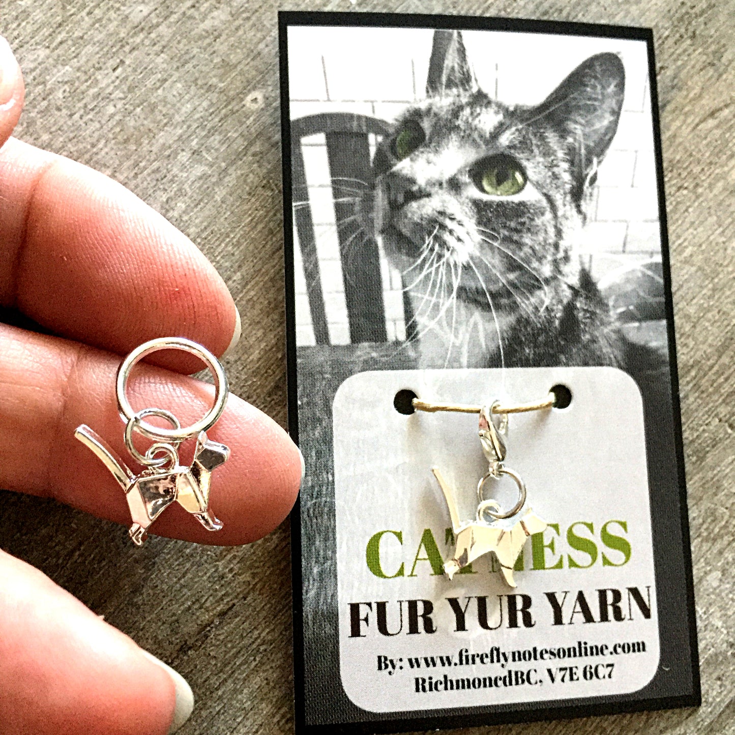 Origami Cat | Stitch Markers