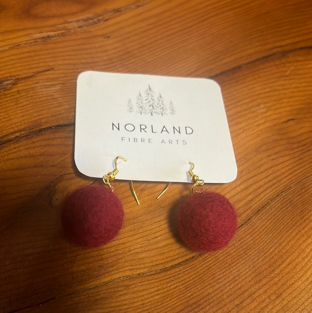 Felted Earrings