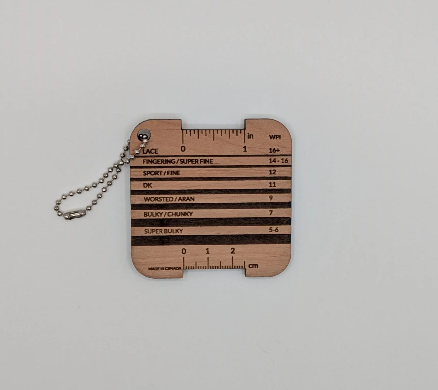 Yarn Gauge | Wood