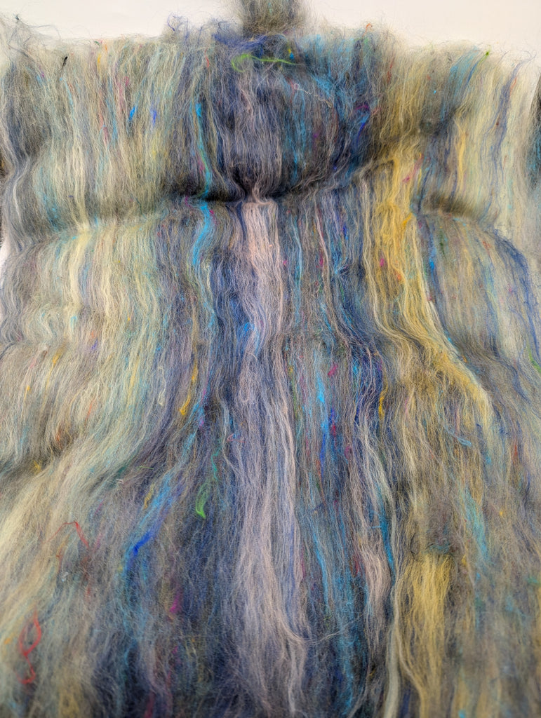 Merino/Cashmere/Mulberry Silk/Sari Silk | Batt | 100g