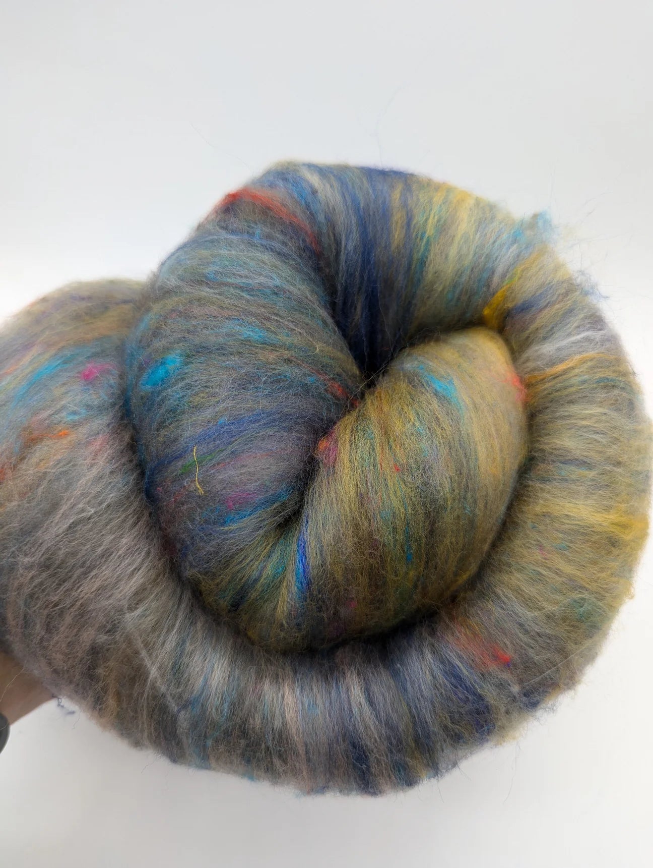 Merino/Cashmere/Mulberry Silk/Sari Silk | Batt | 100g