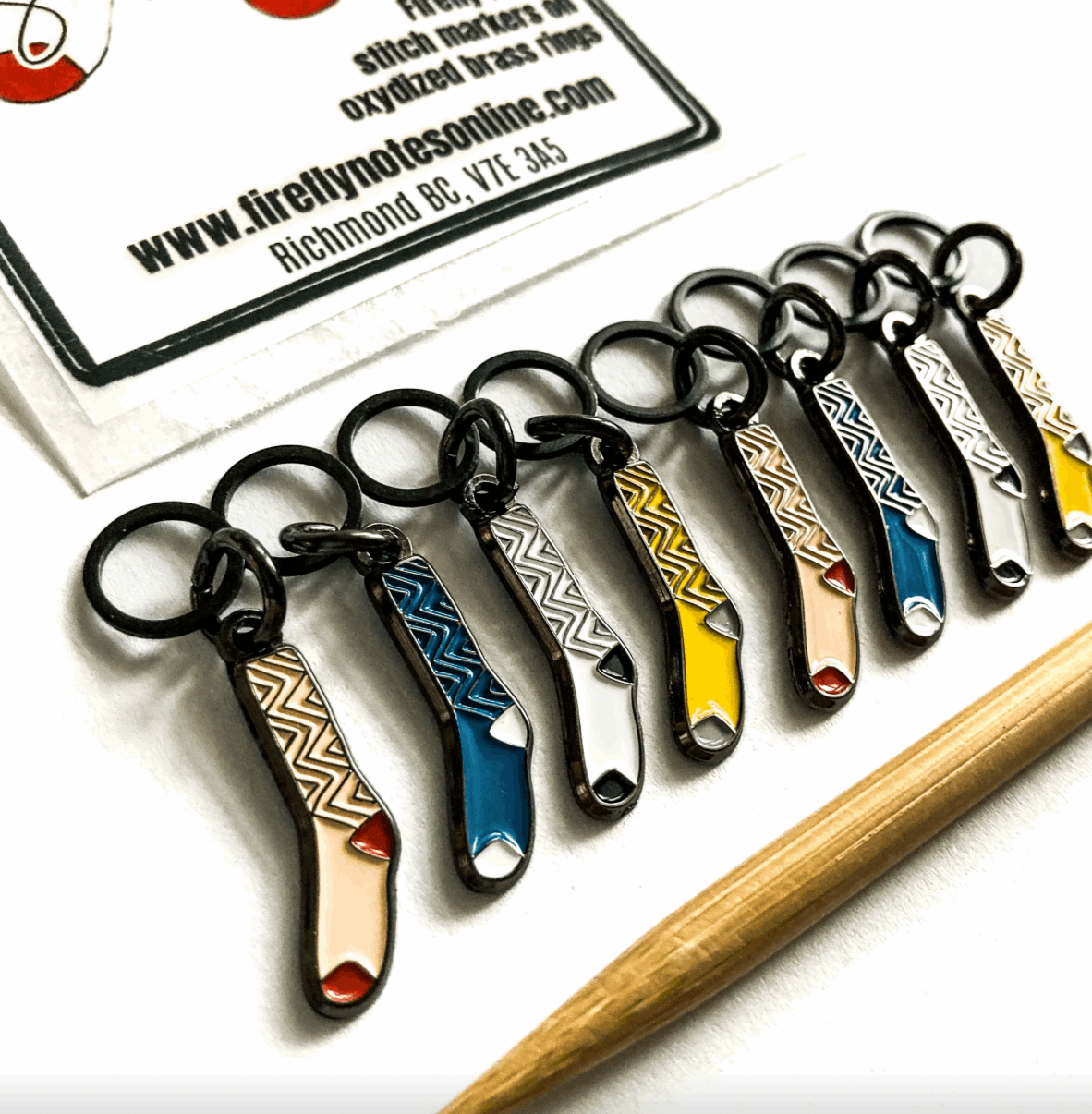 Stitch Markers - Sock Stitch Markers | Multi