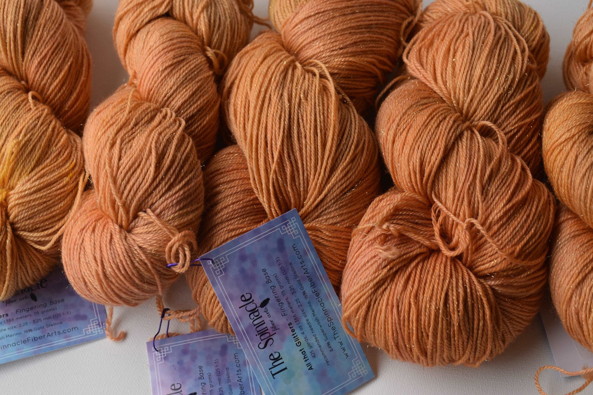 Yarn - All That Glitters | Fingering | SW Merino, Gold Stellina