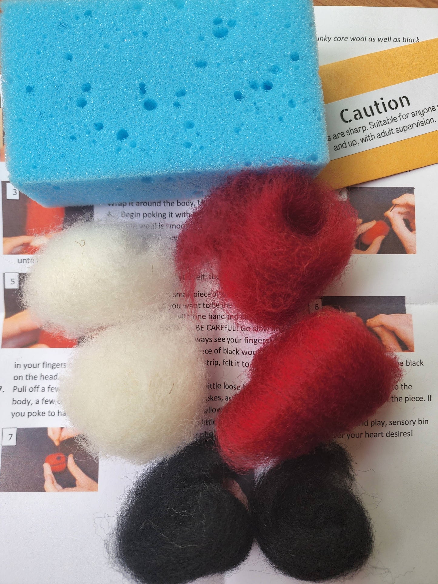 Learn to Needle Felt a Ladybug Kit