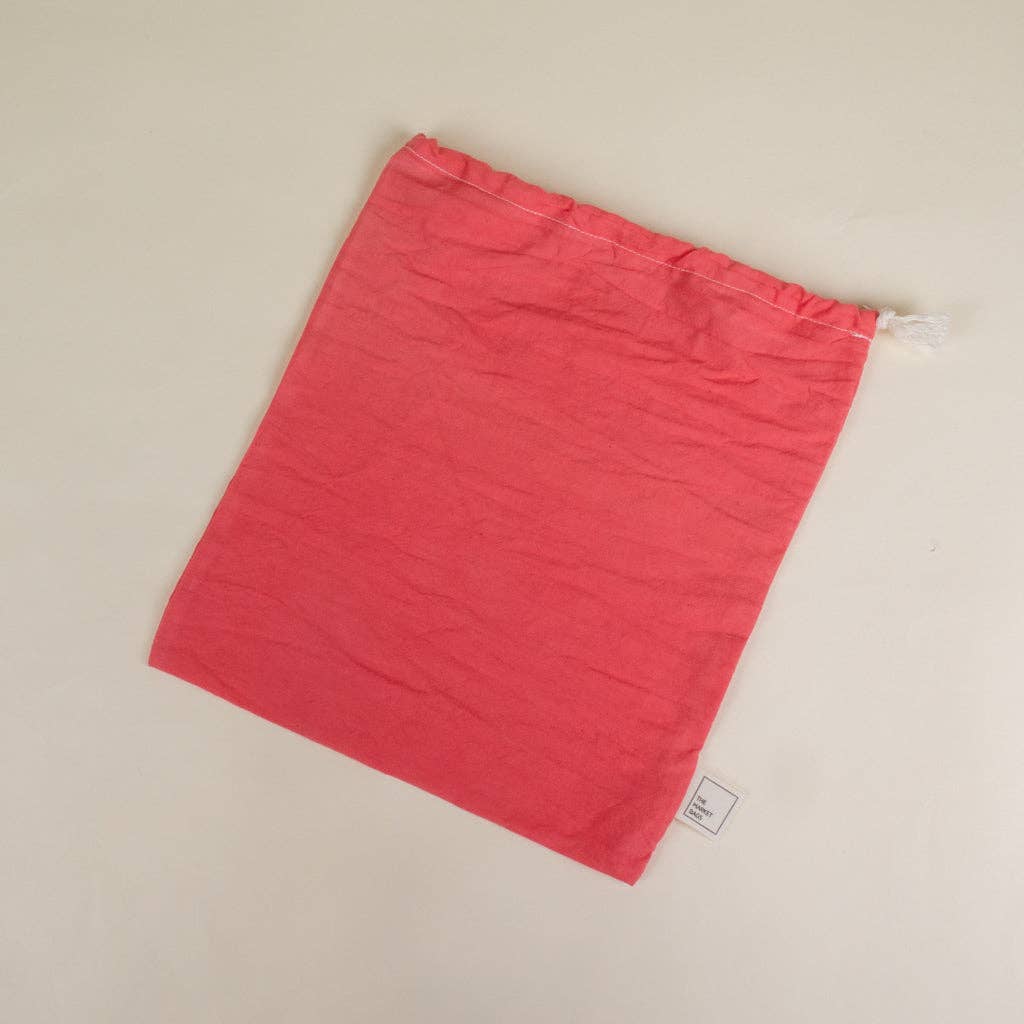 Project Bag - Small Coral Muslin Bag