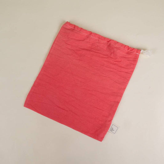 Project Bag - Small Coral Muslin Bag