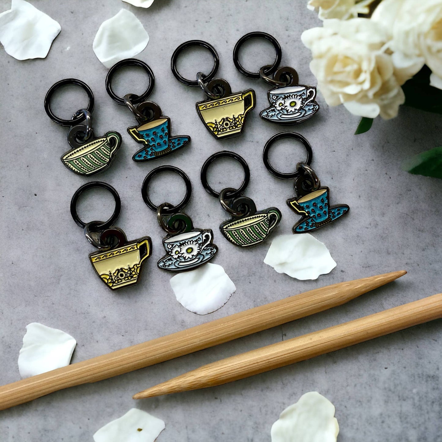 Tea Set | Knitting Stitch Markers