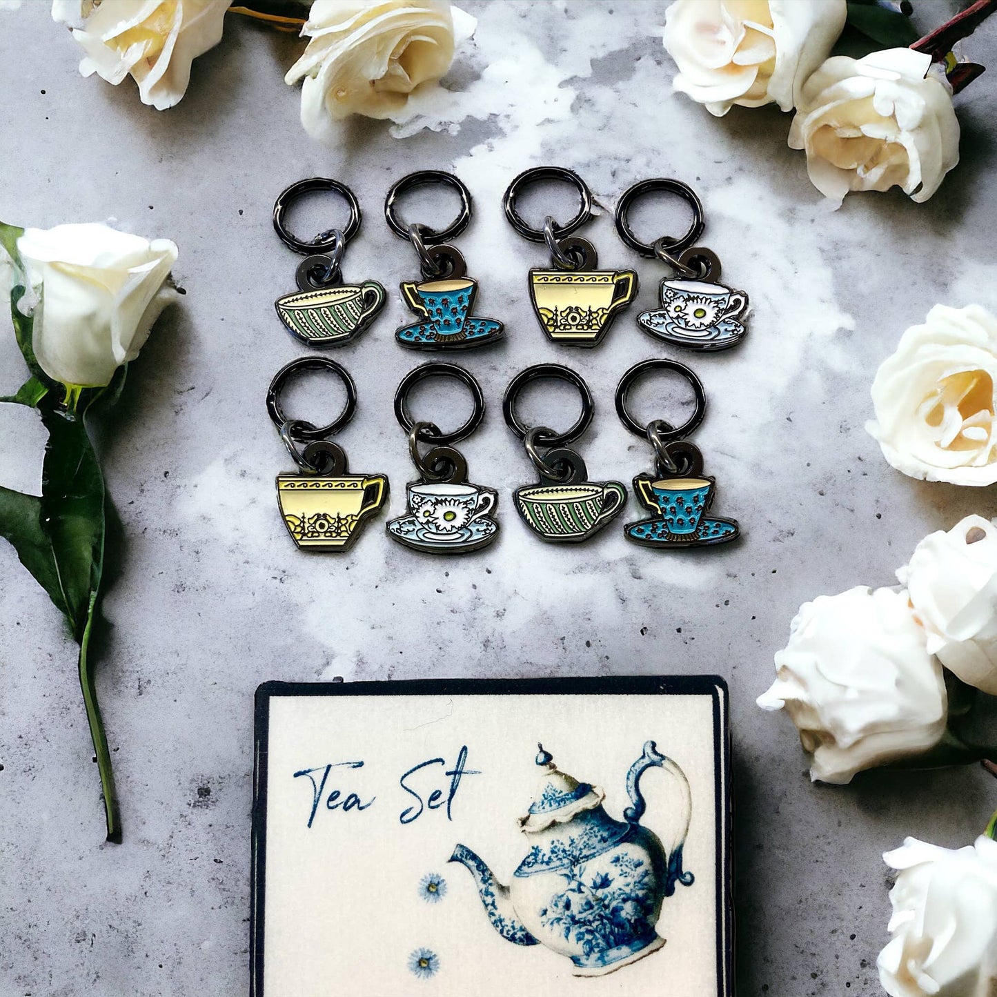 Tea Set | Knitting Stitch Markers