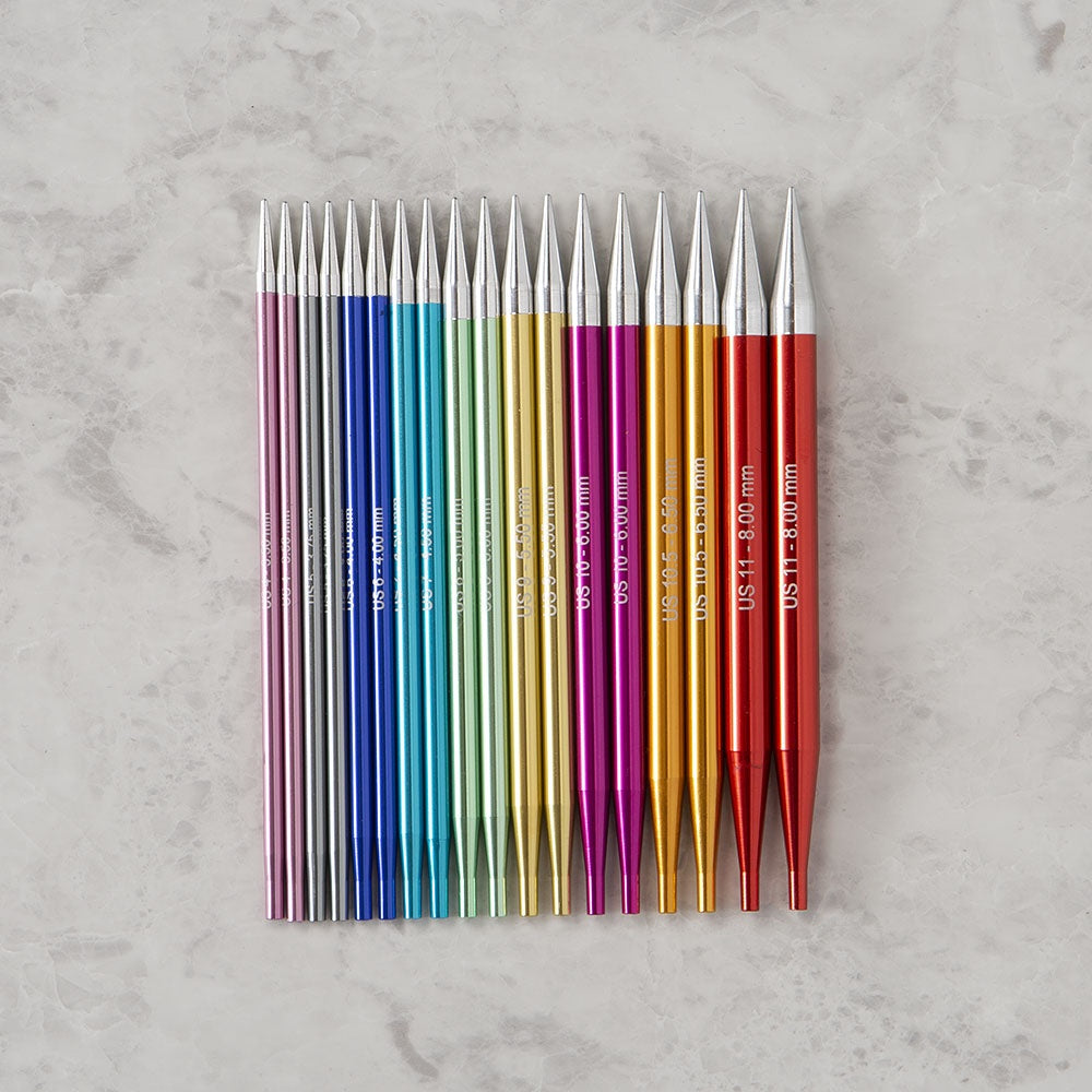 Interchangeable Knitting Needles - Prism Aluminum Options Interchangeable Circular Set