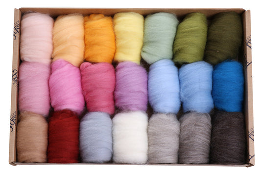 Fiber Braid - Fibre Sampler | 20 Colours, 840g