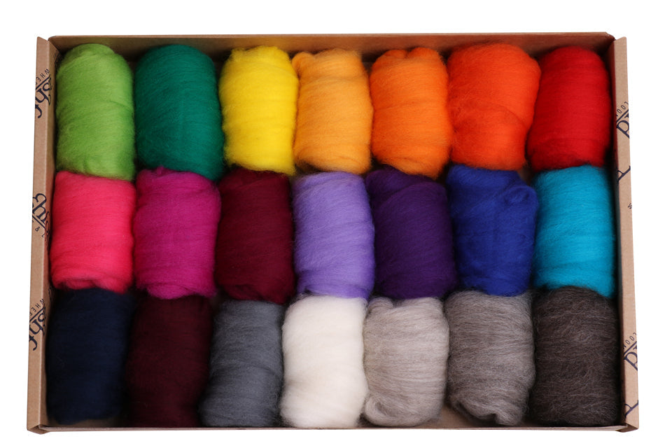 Fiber Braid - Fibre Sampler | 20 Colours, 840g