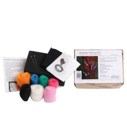 Felting Kit - Needle Felting Kit | Butterfly Broach