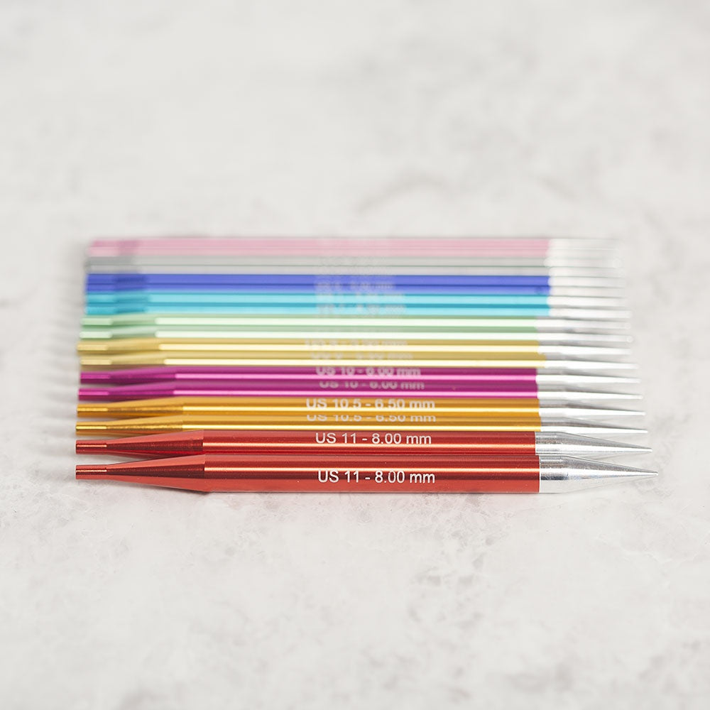 Interchangeable Knitting Needles - Prism Aluminum Options Interchangeable Circular Set