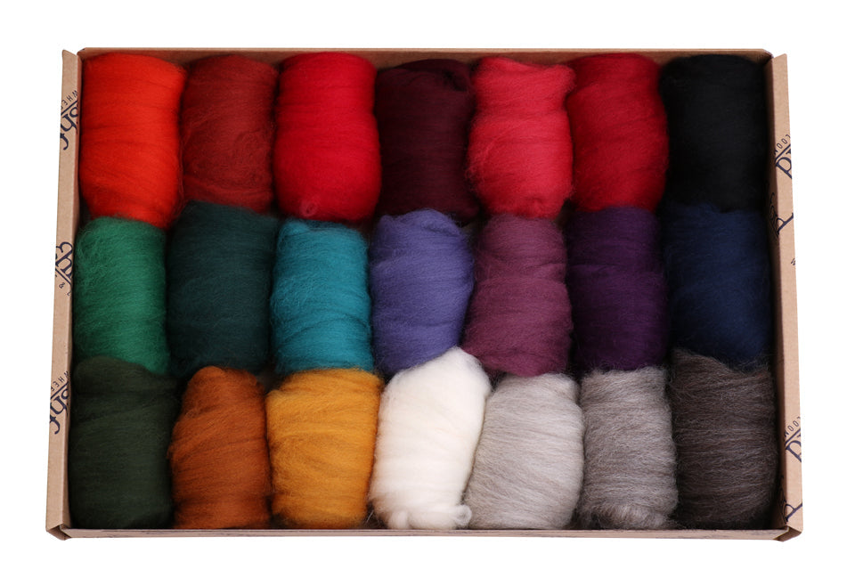 Fiber Braid - Fibre Sampler | 20 Colours, 840g