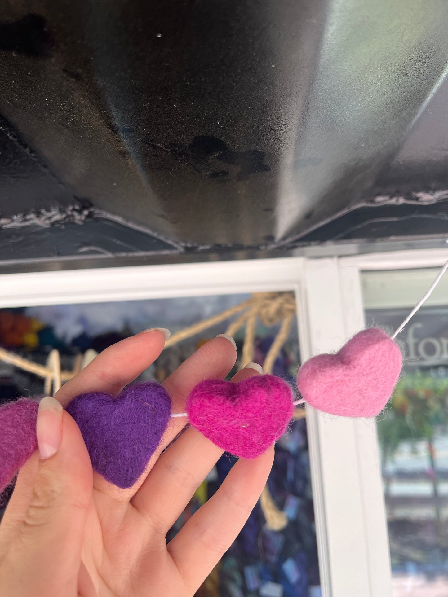 Felted Heart Bunting