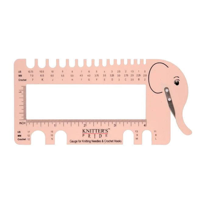 Tools - Needle & Crochet View Sizer With Yarn Cutter | Gauge Tool