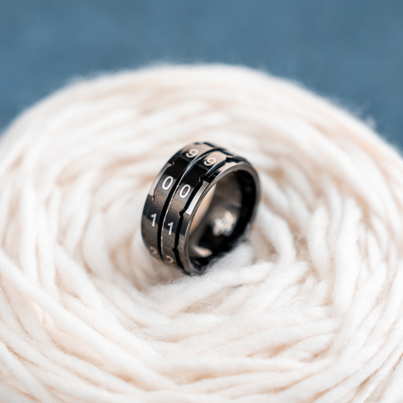Row Counter Ring | Black