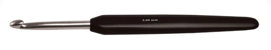 Crochet Hook Aluminum Silver Single Ended