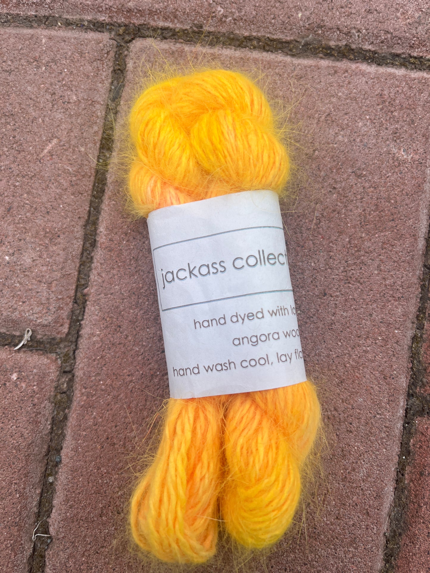 Yellow Angora Wool | Worsted | One of a Kind