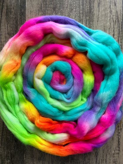 Rainbow Brite | Non Superwash Polwarth Fibre