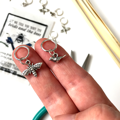 Birds and Bees | Stitch Marker Pack