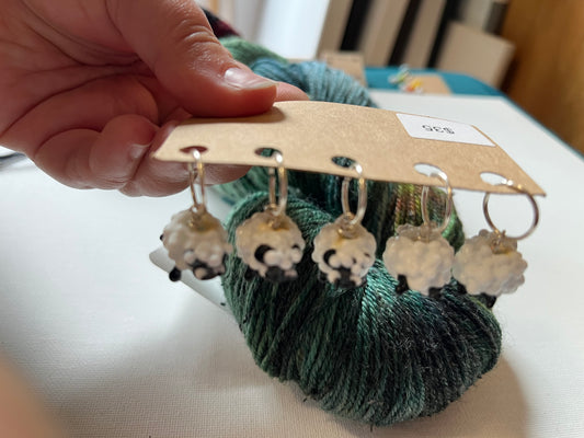 Sheep Handmade Glass Stitch Markers