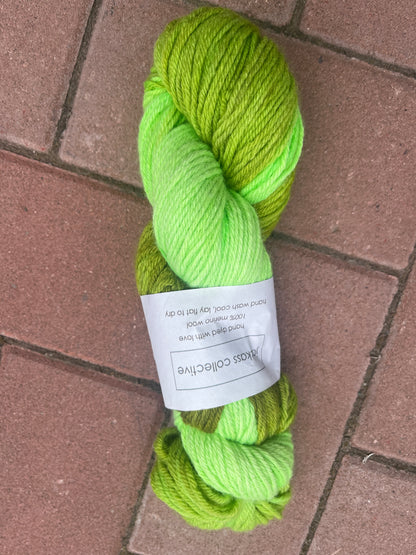 Green Merino Wool| Aran | One of a Kind