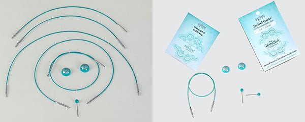 Interchangeable Knitting Needles - 360 Degree Swivel Cords | Interchangeable Needles | 'The Mindful Collection'