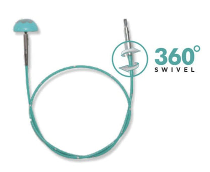 Interchangeable Knitting Needles - 360 Degree Swivel Cords | Interchangeable Needles | 'The Mindful Collection'