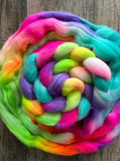 Rainbow Brite | Non Superwash Polwarth Fibre