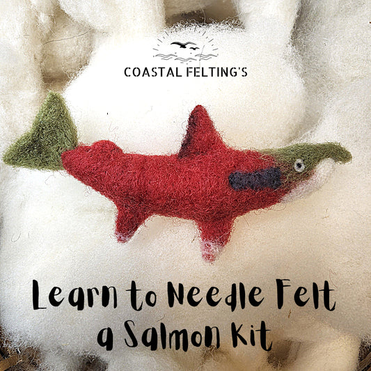 Learn To Needle Felt Kit | Salmon