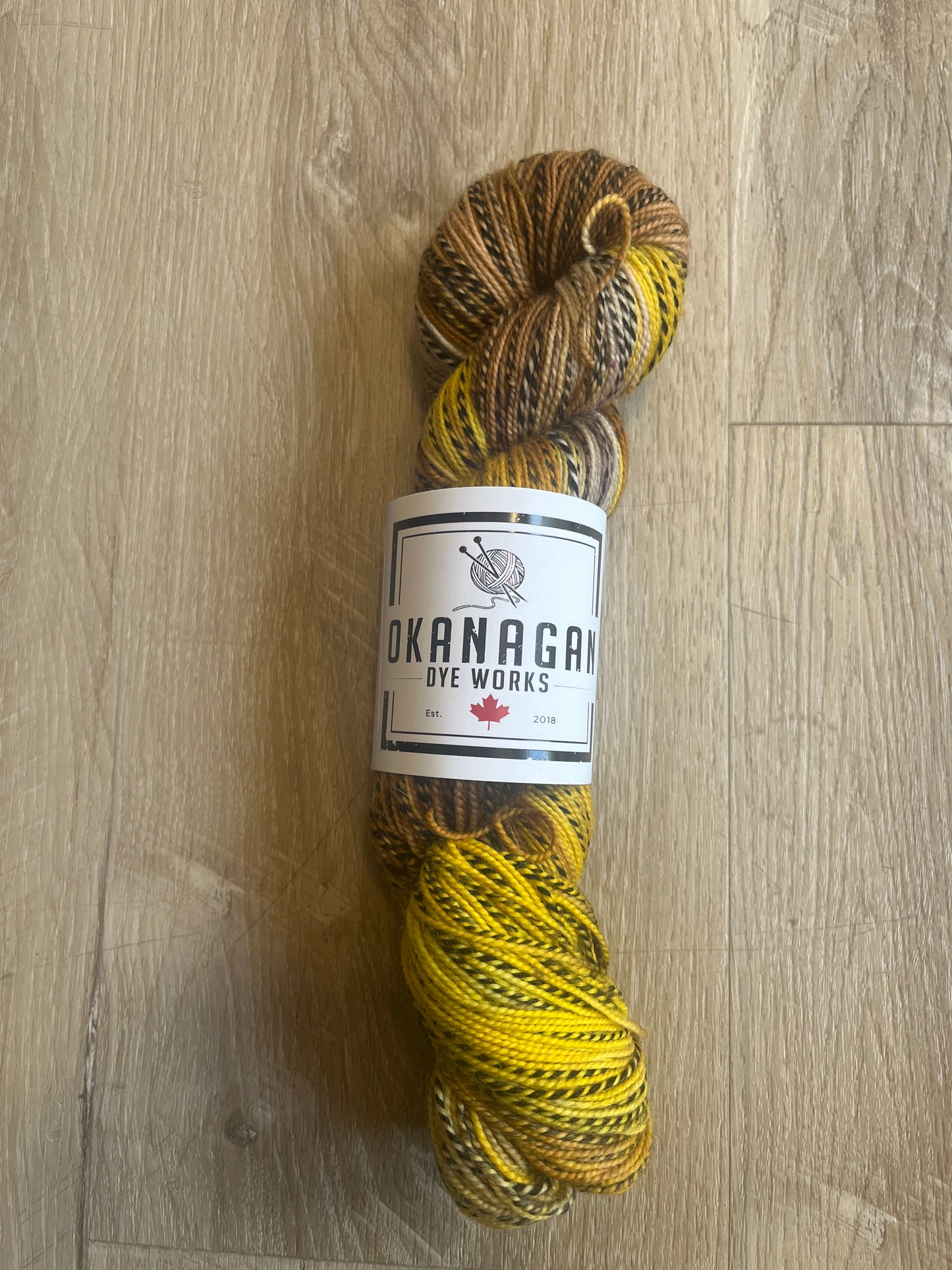 Shelia’s Gold Zebra | 80/20 SW Merino/Nylon | Fingering