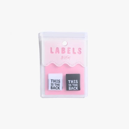 This is The Back Sewing Labels | Set of 6