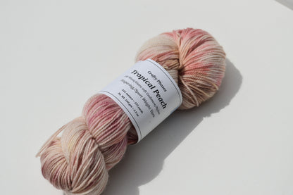 Tropical Peach | Heavy Fingering | SW Merino, Cashmere, Nylon