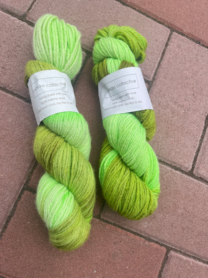 Green Merino Wool| Aran | One of a Kind